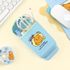 Kakao Friends Say Cheese Silicone Standing Pencil Case (Choonsik/Ryan/Apeach) | Extendable Base | 20-25 Pens Capacity | Designed in Korea